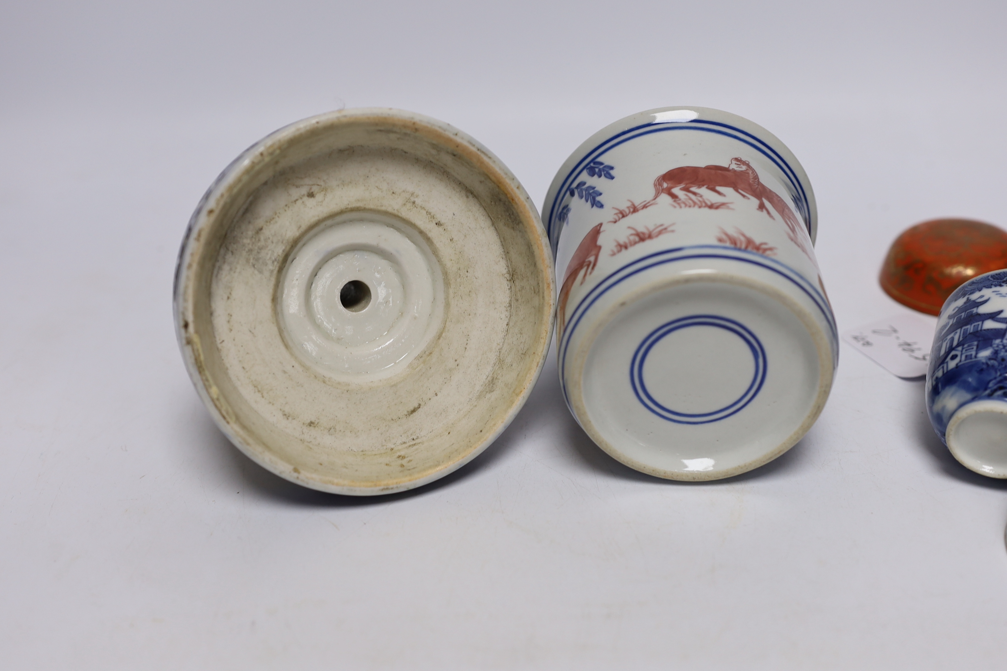 A small collection of various Chinese ceramics